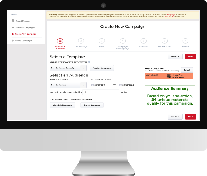 campaign manager Customer Retention Software.