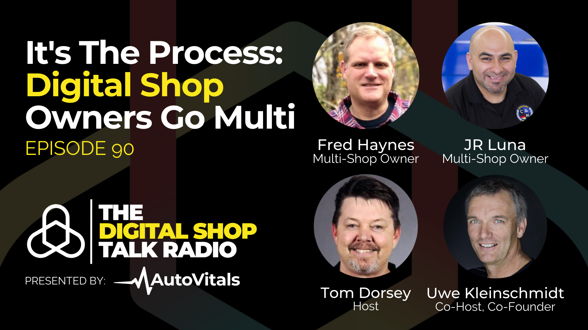 Ep. 90 Promotional Graphic Digital Shop Talk Radio Episode 90.