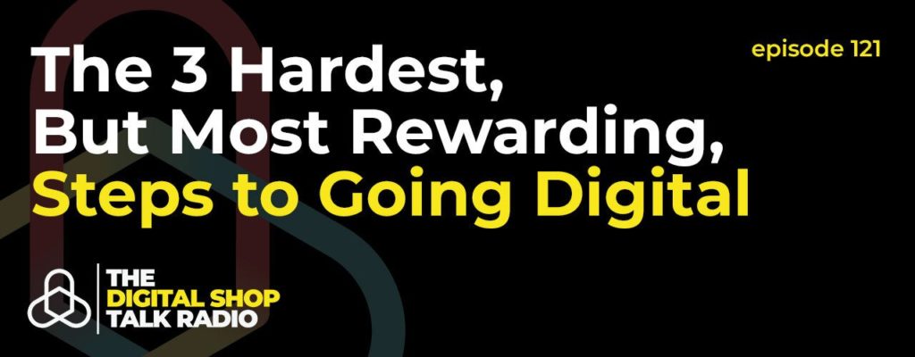 AV DSTR Promotional Graphic Digital Shop Talk Radio Episode 121.